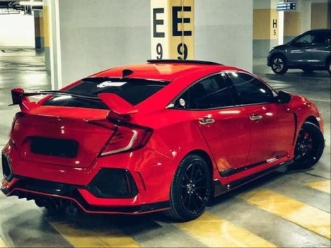 HONDA CIVIC FC5 2016-2020 IÇIN UYUMLU TYPE-R ARKA TAMPON